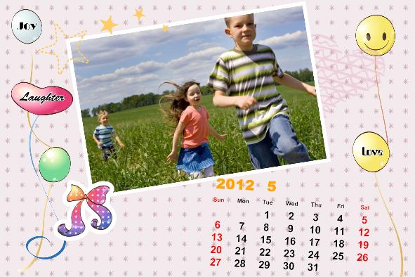 写真カレンダー photo templates ベビーのカレンダー2